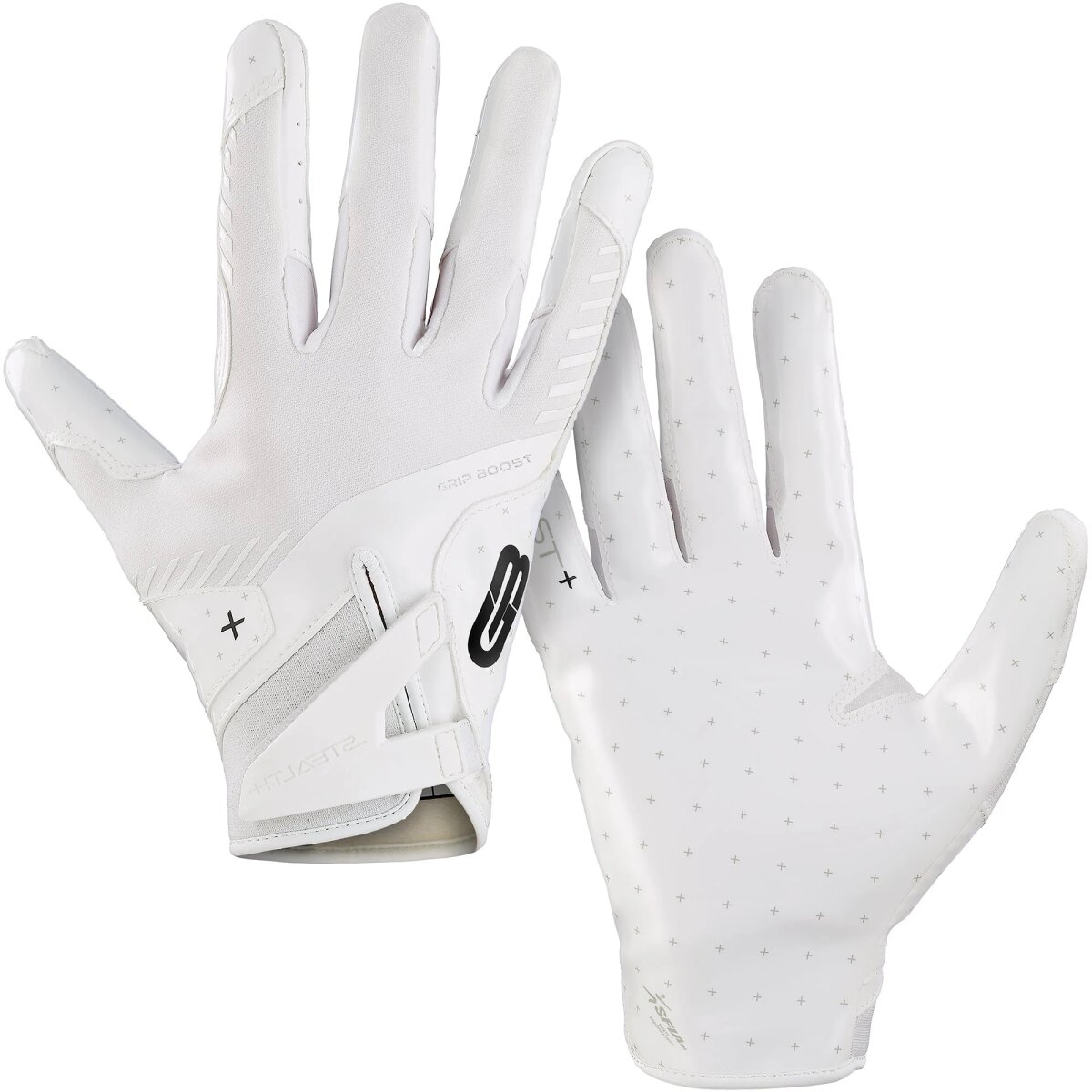 Grip Boost Solid Stealth 6.0 Football Gloves - weiß Gr.M