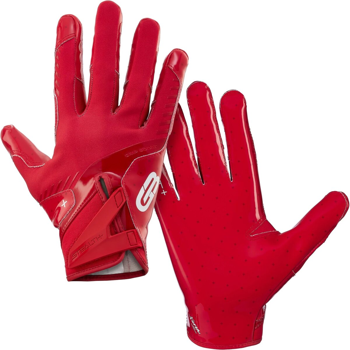 Grip Boost Solid Stealth 6.0 Football Gloves - rot Gr.L
