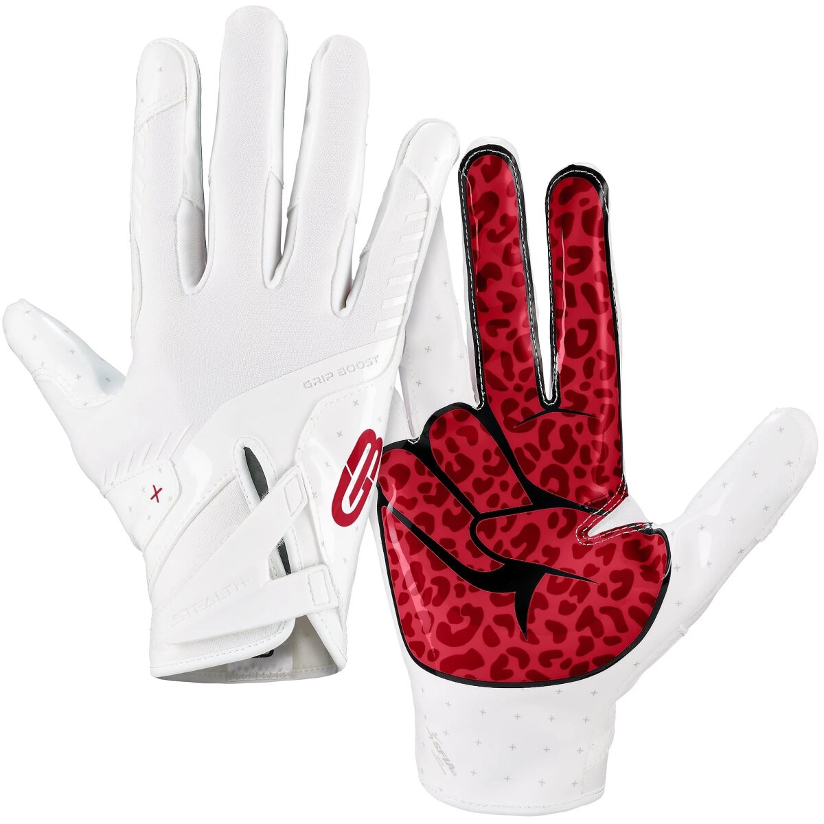 Grip Boost Peace Stealth 6.0 Football Gloves - chrimson Gr.L