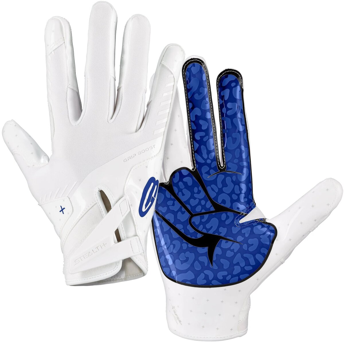 Grip Boost Peace Stealth 6.0 Football Gloves - royal-blue Gr.L