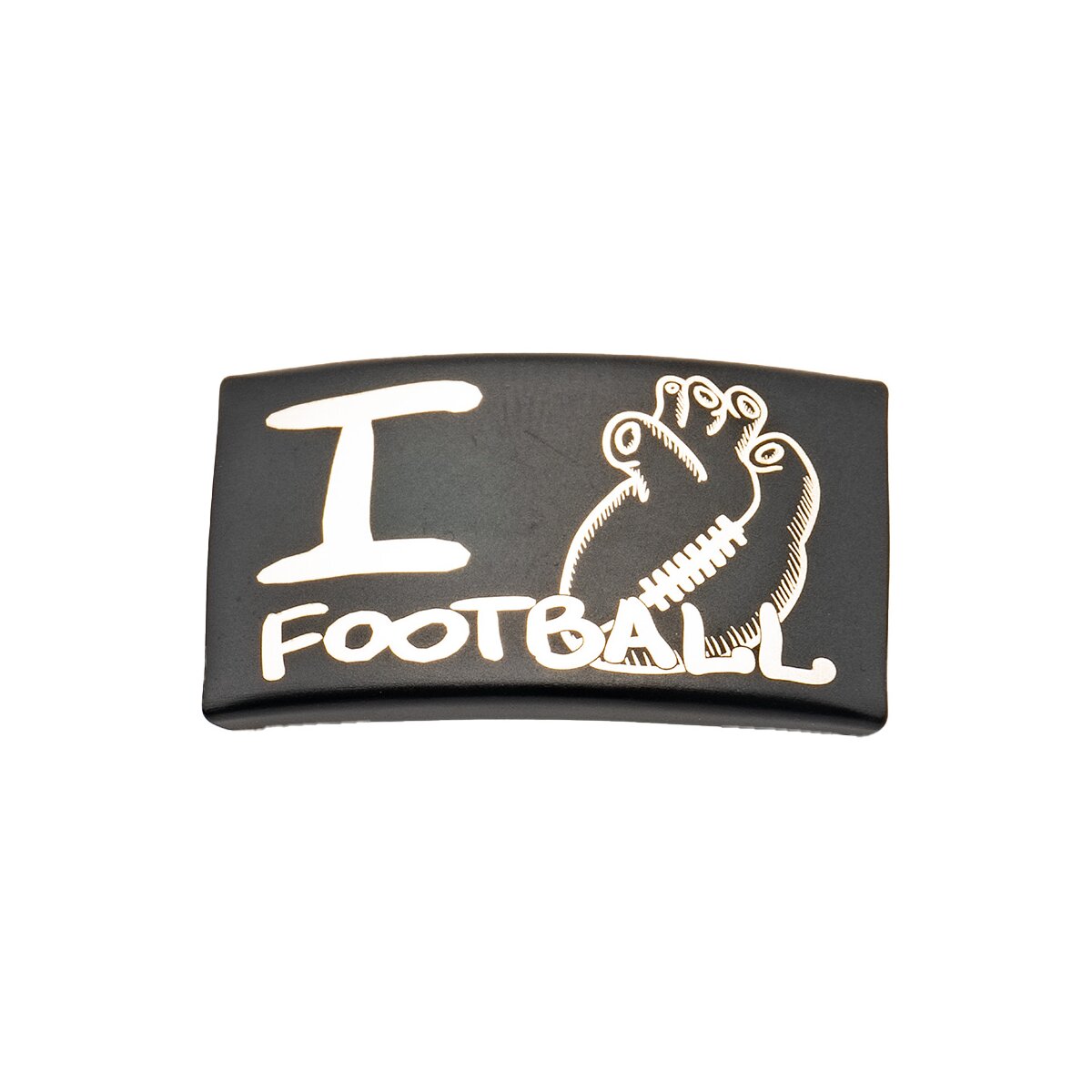 Rookie Goat Gravurplatte 'I Love Football' für Football Armband - Herz rechts