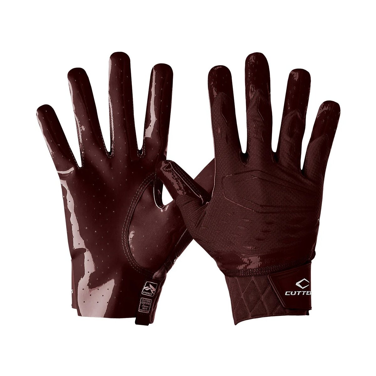 Cutters CG10440 Rev Pro 5.0 Receiver Gloves - solid maroon Gr.M
