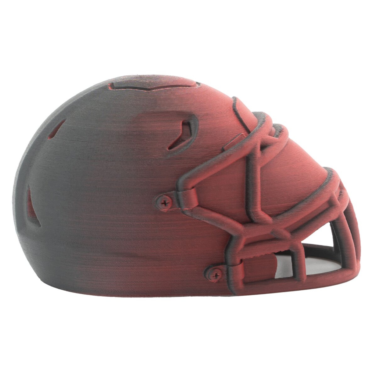 American Football MVP Helm Trophäe - rot-schwarz nur Helm