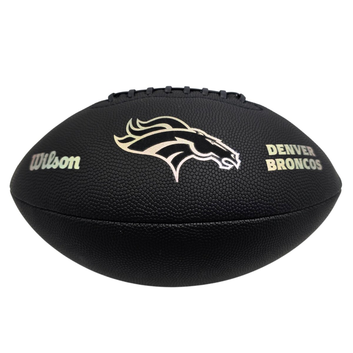 Wilson NFL Denver Broncos Metallic Premiere Football Offizielle Größe 9 - schwarz