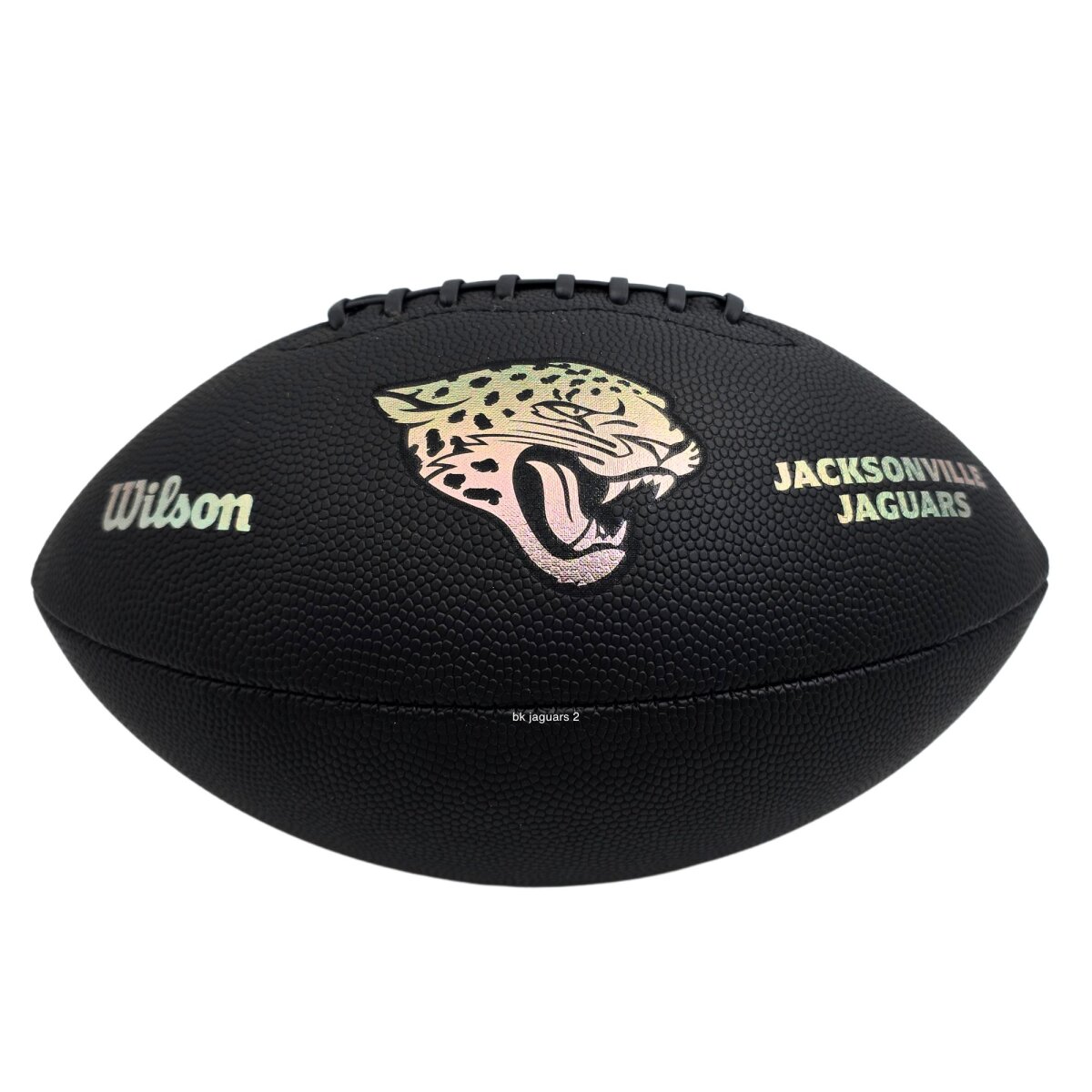 Wilson NFL Jacksonville Jaguars Metallic Premiere Football Offizielle Größe 9 - schwarz