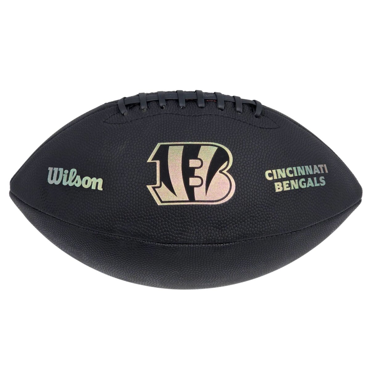 Wilson NFL Cincinnati Bengals Metallic Premiere Football Offizielle Größe 9 - schwarz
