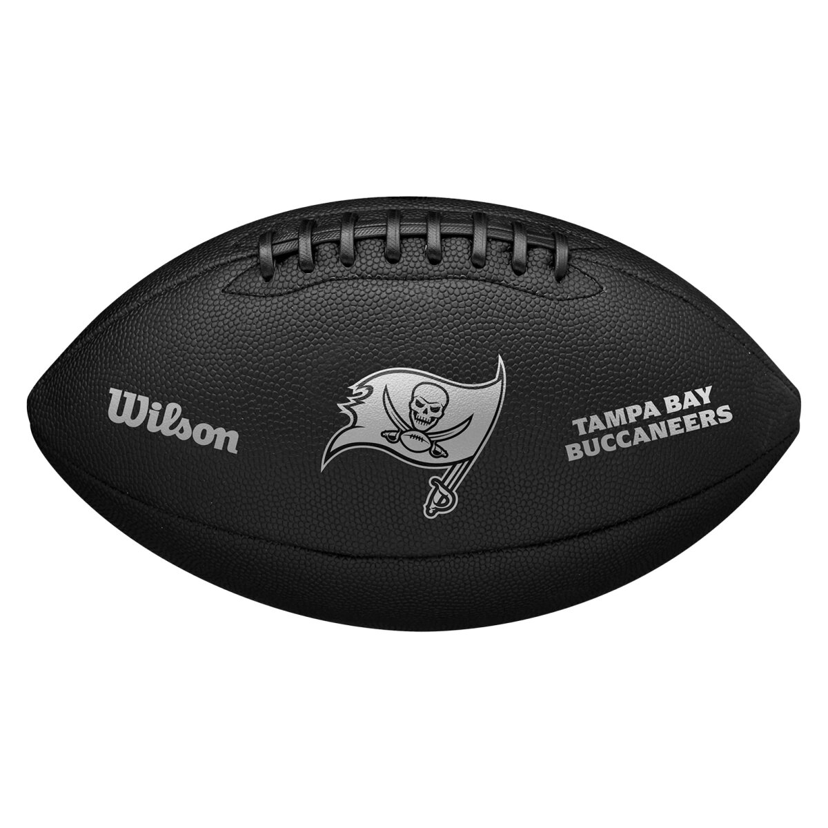 Wilson NFL Tampa Bay Buccaneers Metallic Premiere Football Offizielle Größe 9 - schwarz