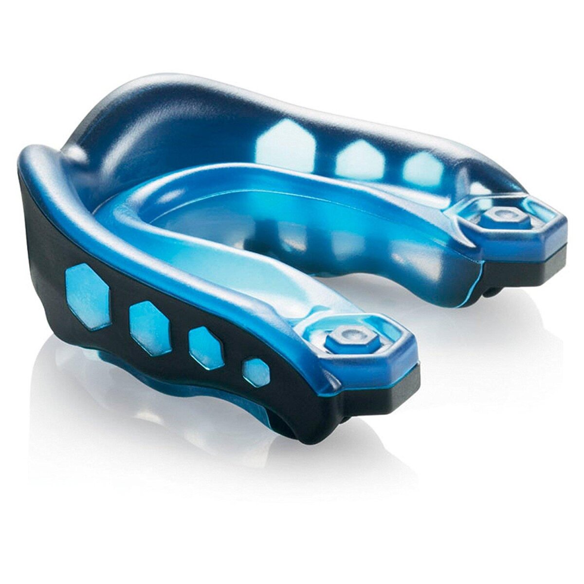 Shock Doctor Mundschutz Gel Max, ohne Helmbefestigung Junior - blau-schwarz
