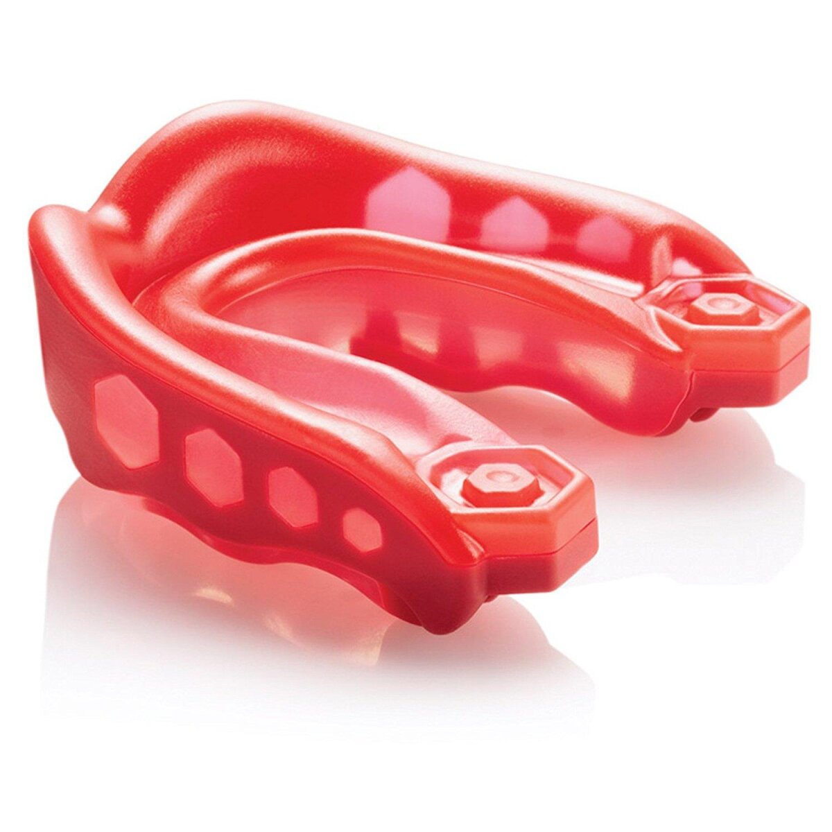 Shock Doctor Mundschutz Gel Max, ohne Helmbefestigung Junior - rot