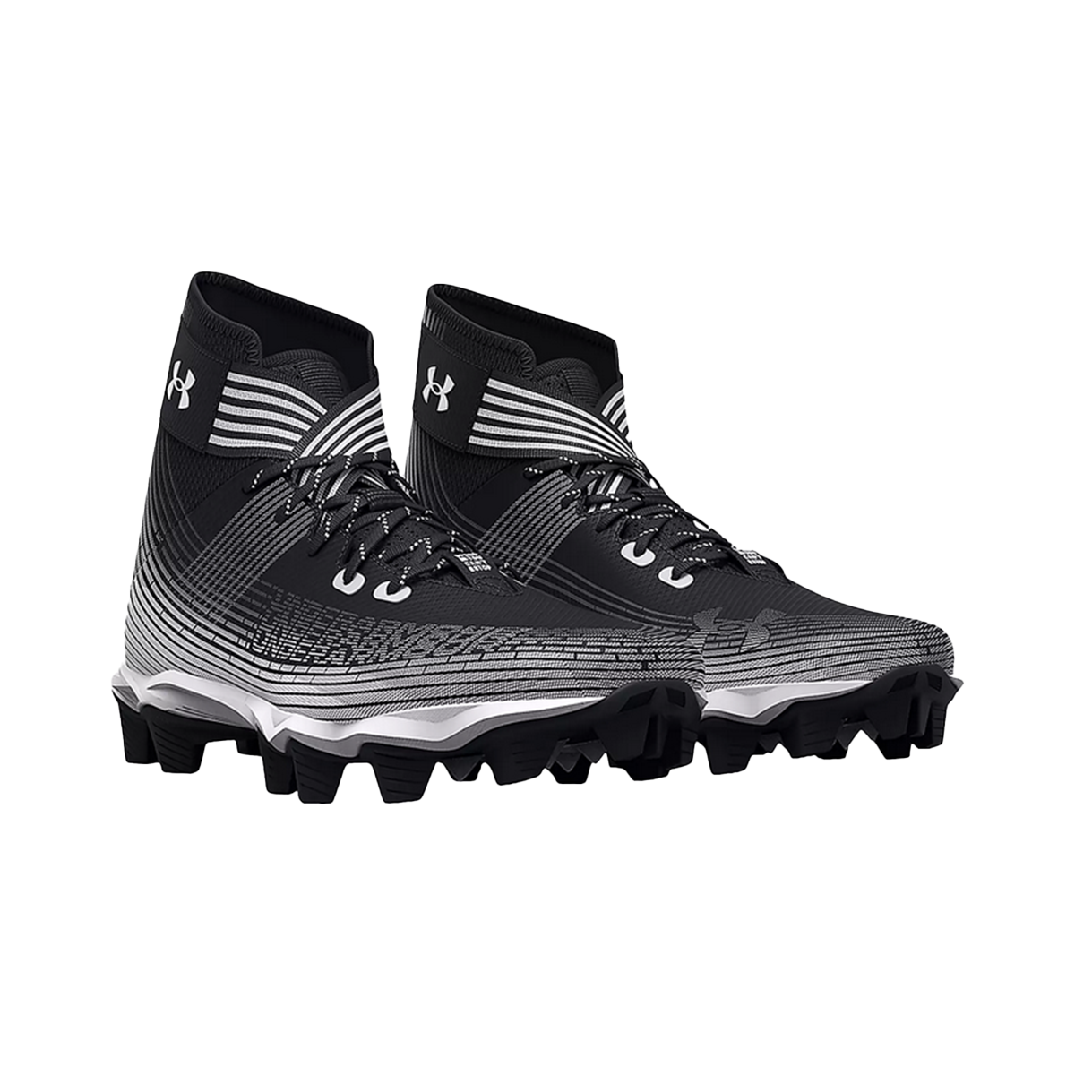 Under Armour Highlight Franchise Footballschuhe, 3023718-003 - schwarz/weiß 7.5 US