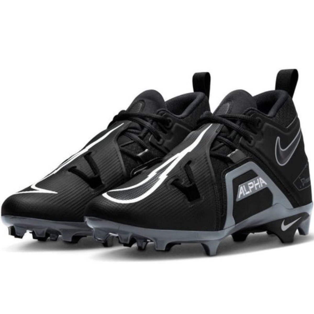 Nike Alpha Menace Pro 3 Mid (CT6649) Rasenschuhe - schwarz-weiß Gr. 12.5 US