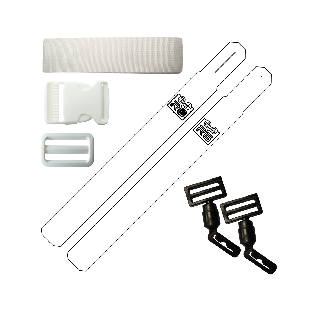 Rookie Goat Flagfootball Flaggen Set - weiß