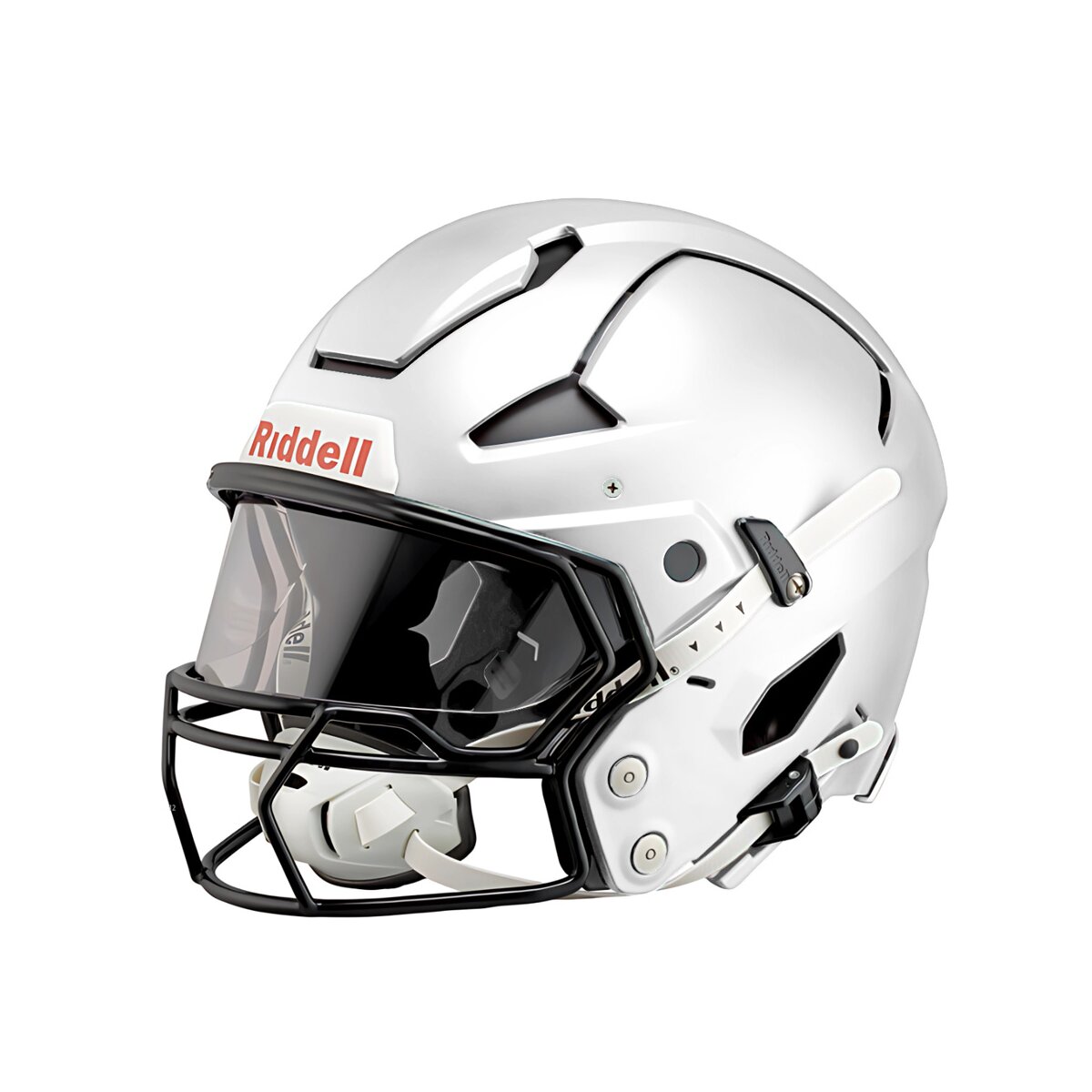 Riddell Axiom Varsity Football Helm 7 1/4 - weiß W-2EG-SW-HP-S schwarz smoke