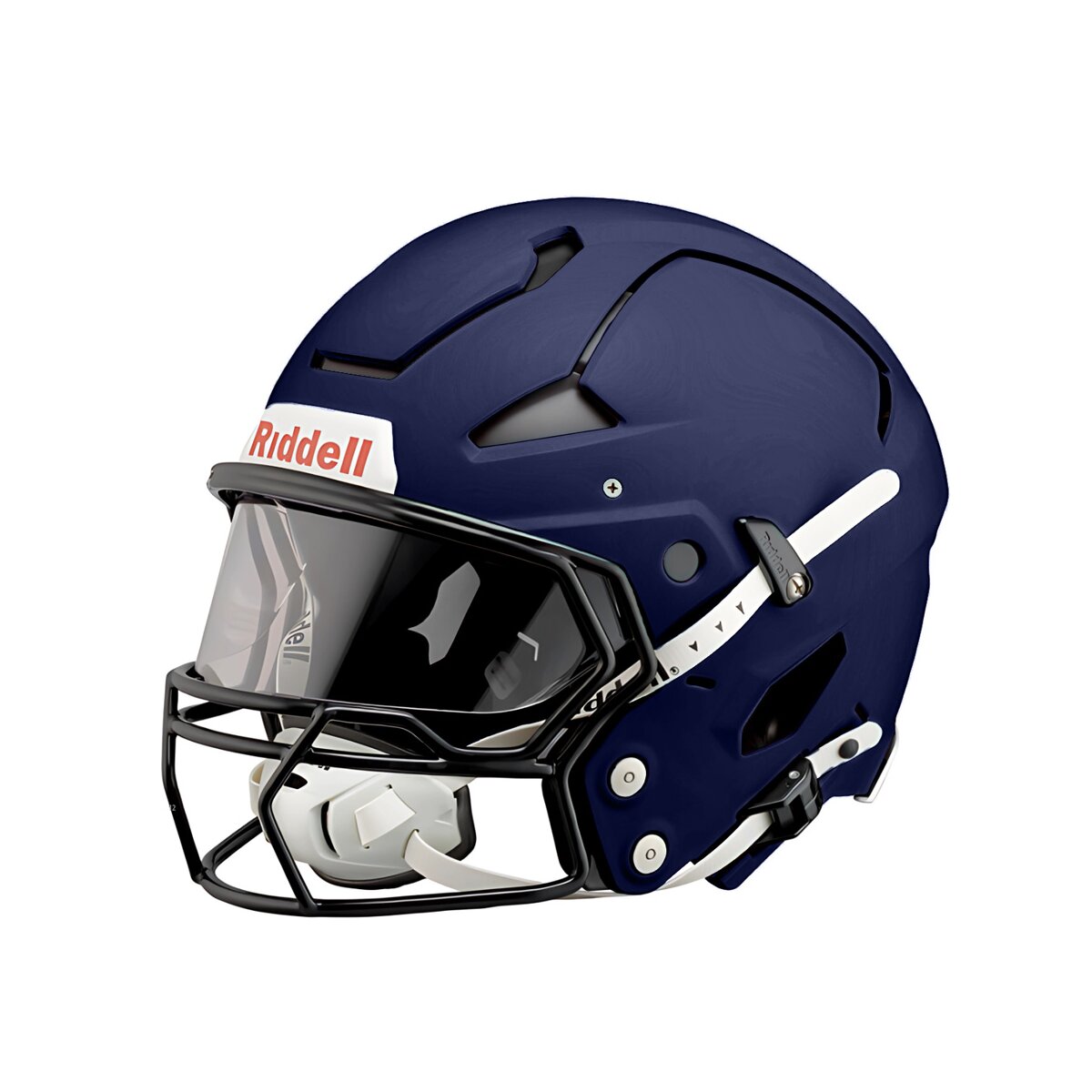 Riddell Axiom Varsity Football Helm 7 1/4 - navy W-2EG-SW-HP-S weiß clear