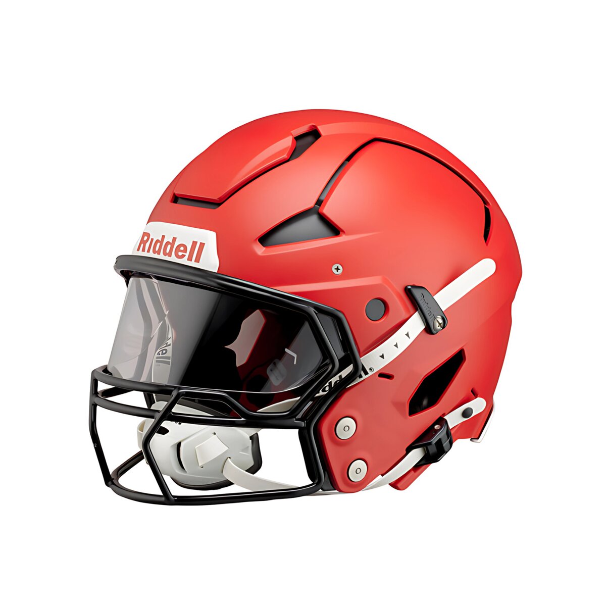 Riddell Axiom Varsity Football Helm 7 1/4 - rot W-2B-HP-S schwarz clear