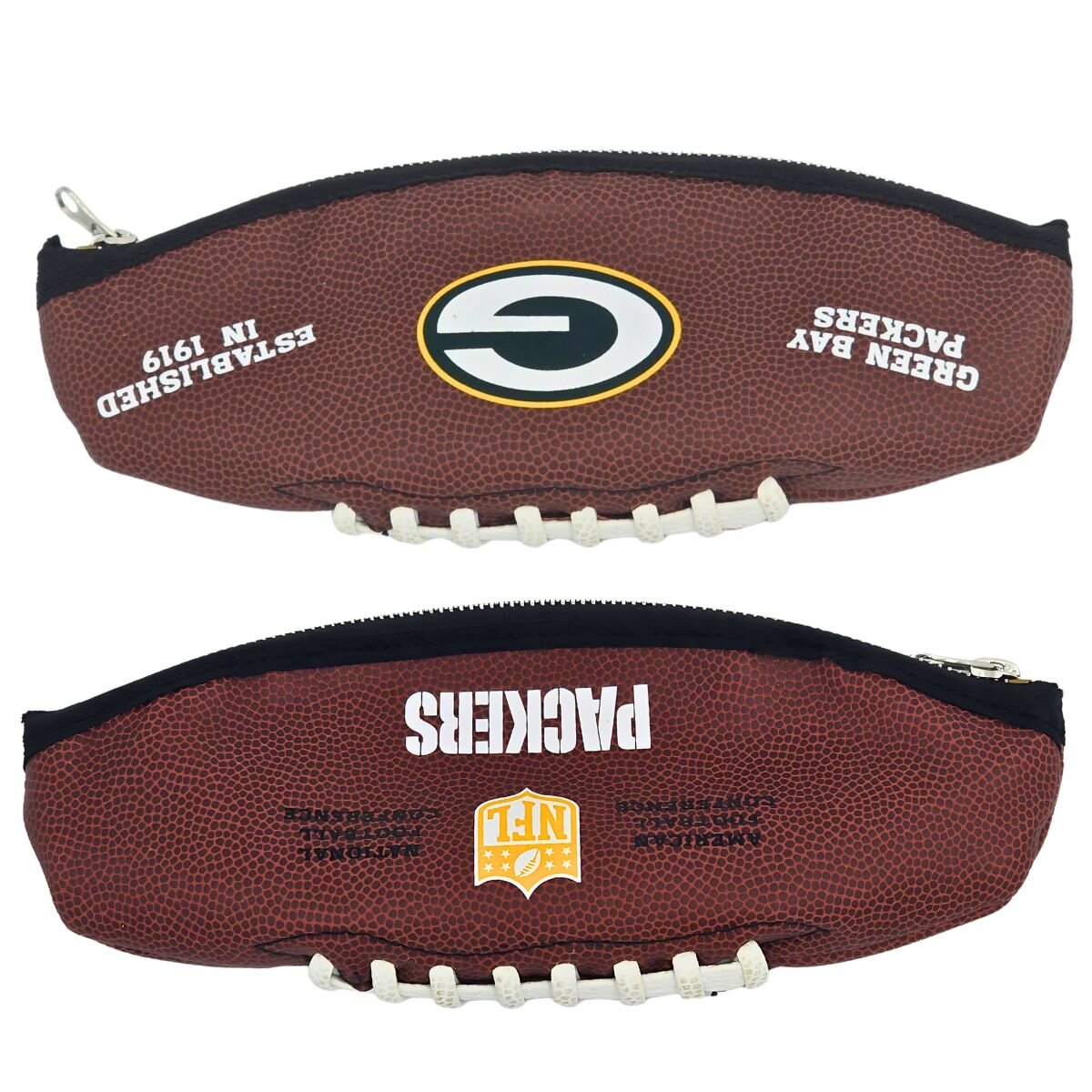 Stifteetui American Football Upcycling aus Packers Ball