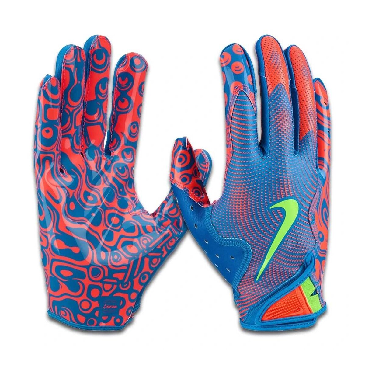 Nike Vapor Jet 8.0 Energy Receiver Handschuhe - blau-orange Gr. XL