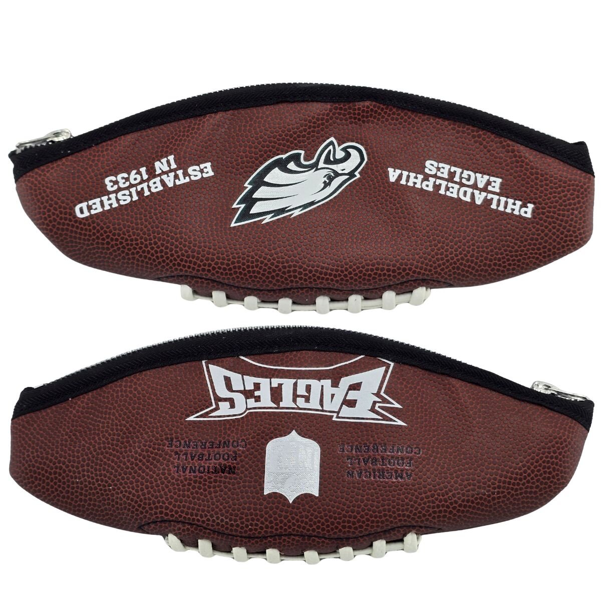 Football Stifteetui Upcycling aus Philadelphia Eagles Football