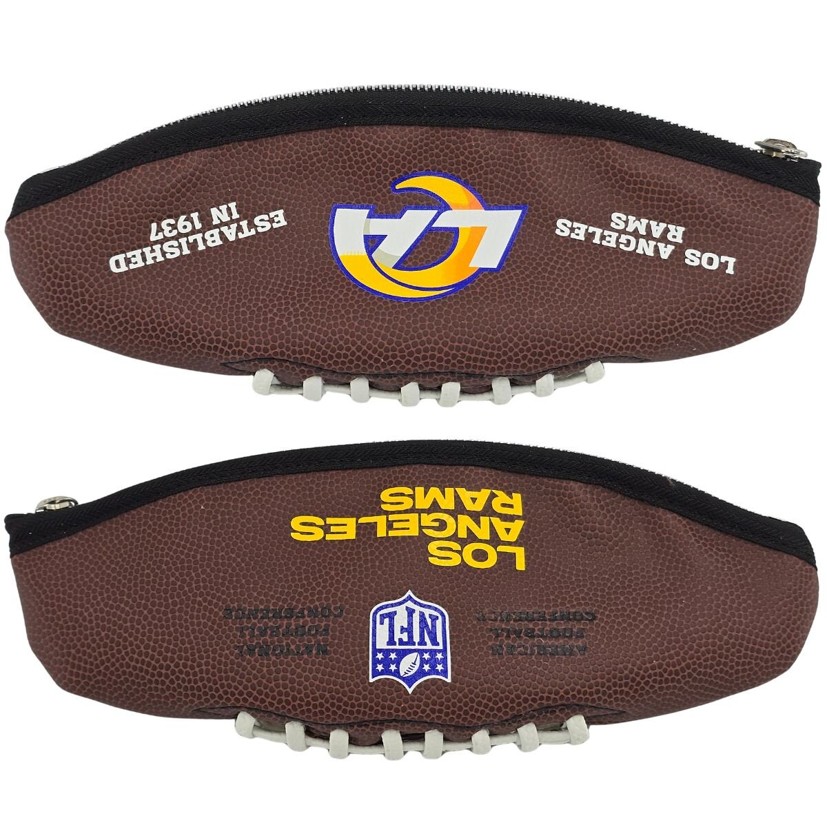 Rams Football Mäppchen - Upcycling Stifteetui aus Composite Football