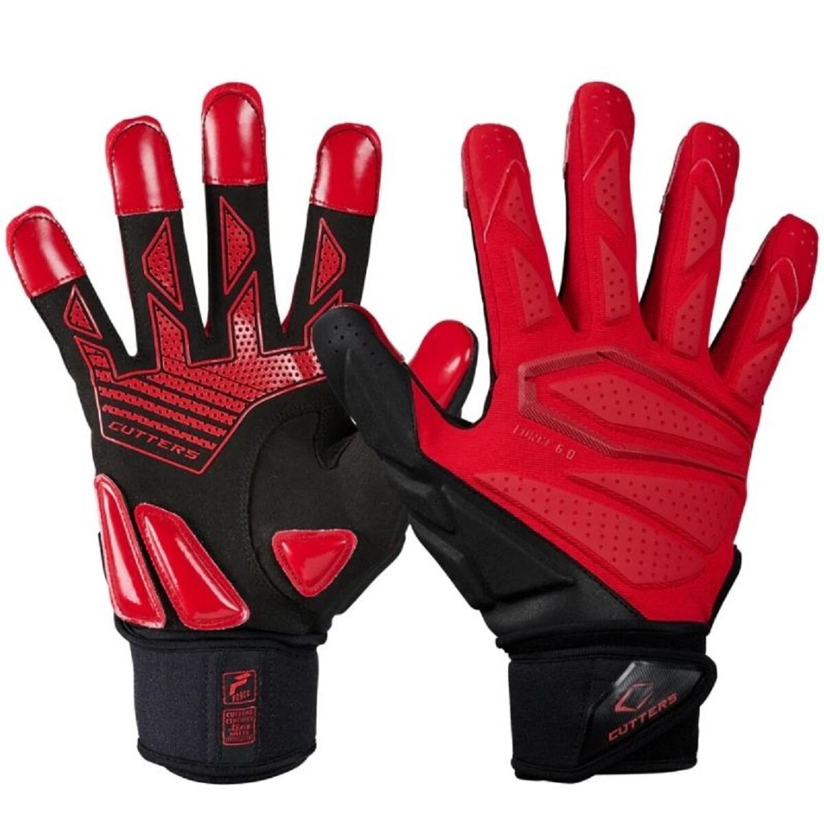 Cutters CG10860 Force 6.0 Lineman Handschuhe - rot L
