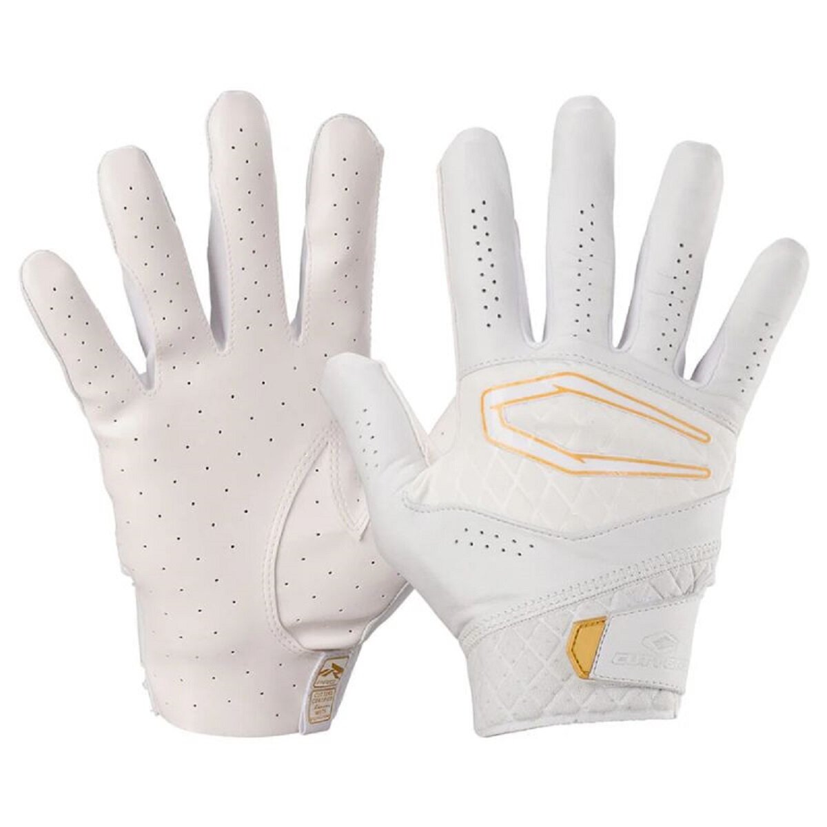 Cutters CG10660 Rev Pro Elite Receiver Handschuhe - weiß-gold L