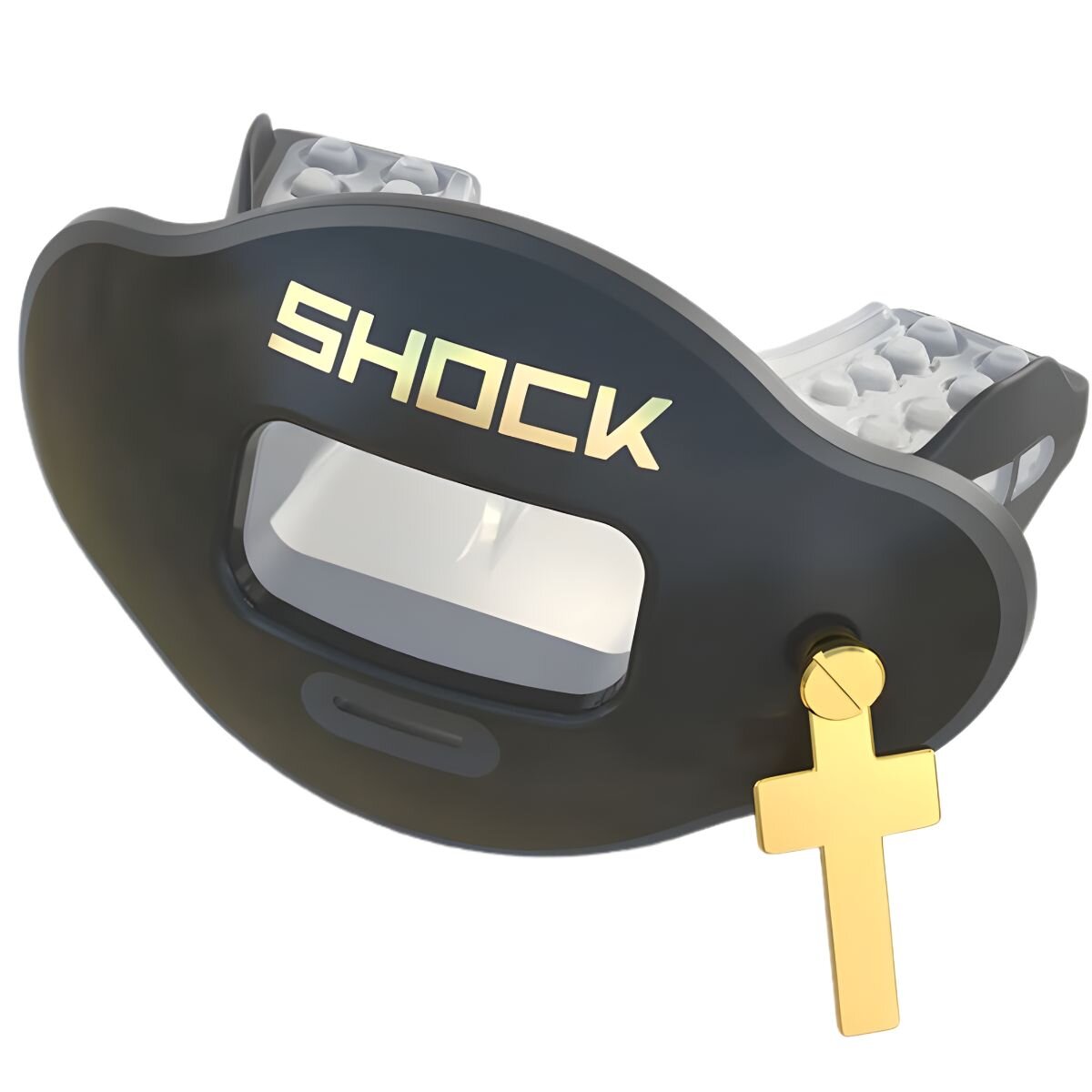 Shock Doctor Max AirFlow Lipguard 3D gold cross