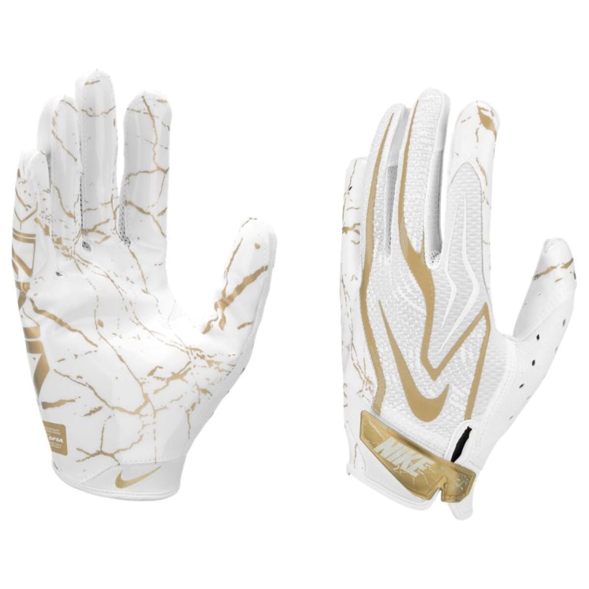 Nike Vapor Jet 9.0 Energy Receiver Handschuhe - weiß-gold M