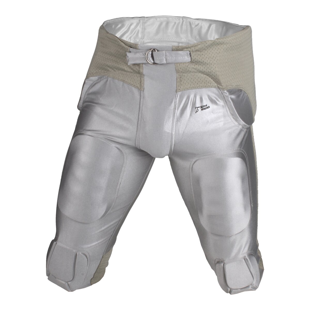 Active Athletics American Football Hose 7 Pad 'All in One' Gamepants - silber Gr. S