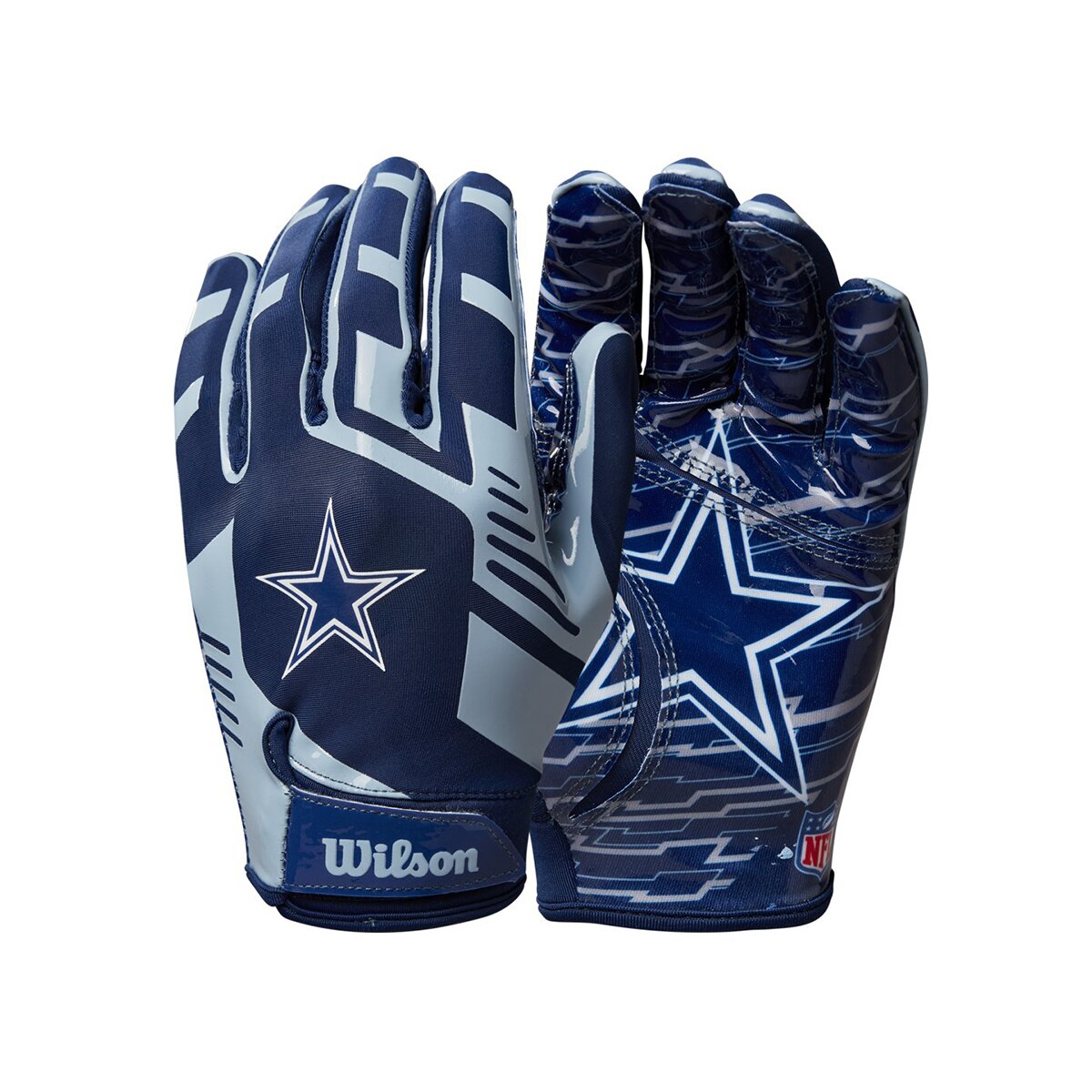 Wilson NFL Stretch Fit Youth Receiver Handschuhe Team Dallas Cowboys