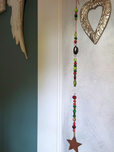 Weihnachtshänger Rot-Grün, mit Roststern