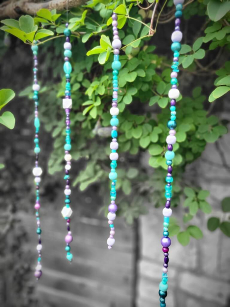 Boho-Mobile 'Firoza', türkis-lila