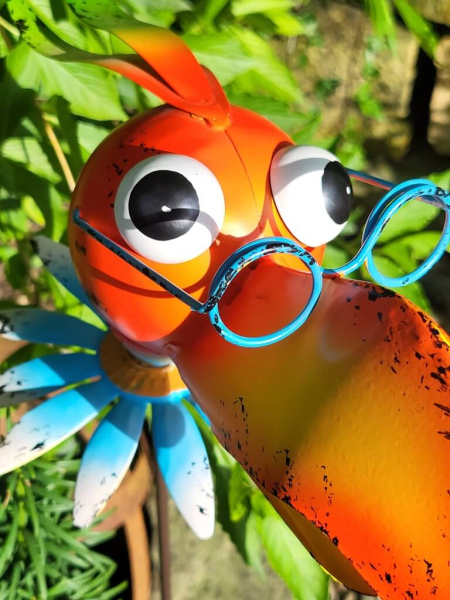 Hippie Stecker Papagei Pepper, mit Brille