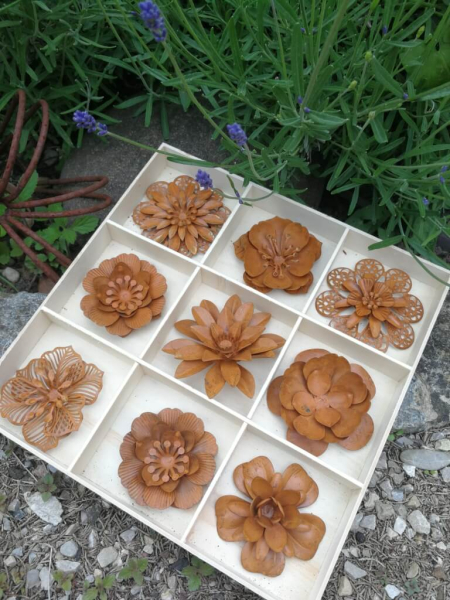 Edelrost Blumen-Set, 9-er