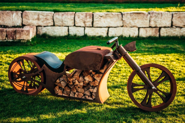 Edelrost Grill Motorrad