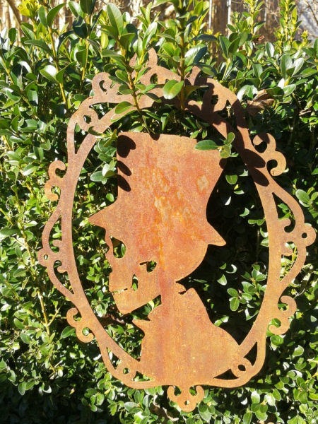 Edelrost Halloween Hänger Totenkopf, männlich