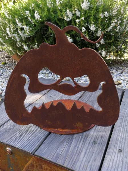 Edelrost Halloween Kürbis Creepy