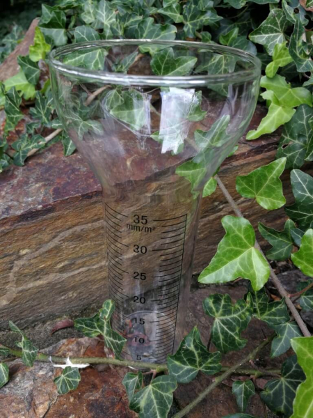 Ersatzglas für Regenmesser, groß
