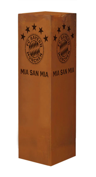 Edelrost Dekosäule FC Bayern München