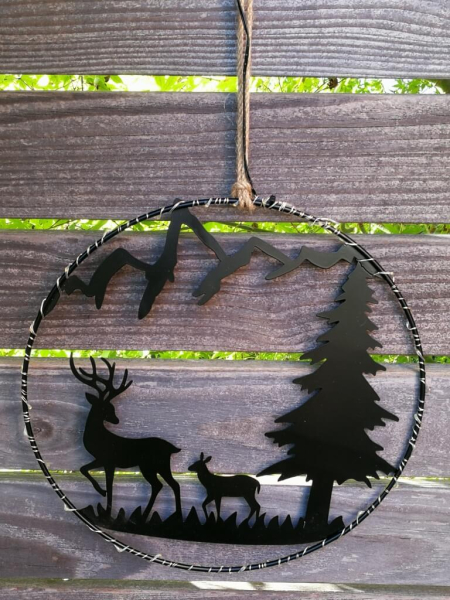 LED Ring, Reh stehend