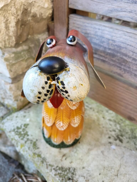 Metall Zaunhocker Hund Henry