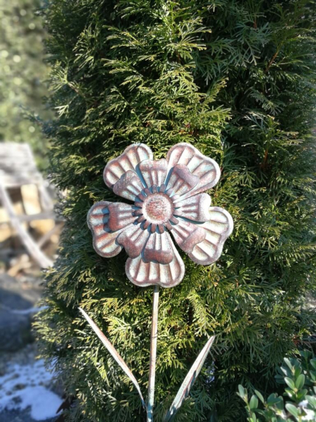 Vintage Blume Stefan, antik-grün