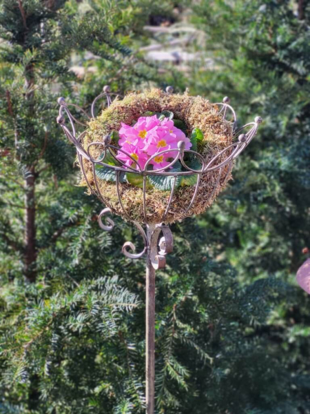 Vintage Steckkorb Sarah, grau-braun