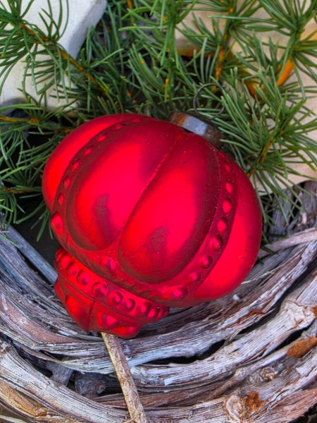 Weihnachtskugel Redinoce, rot