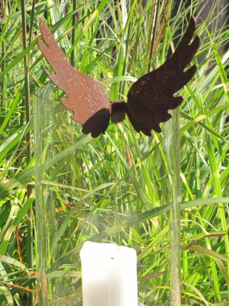 hohe Edelrost Engelsflügel zum Einhängen