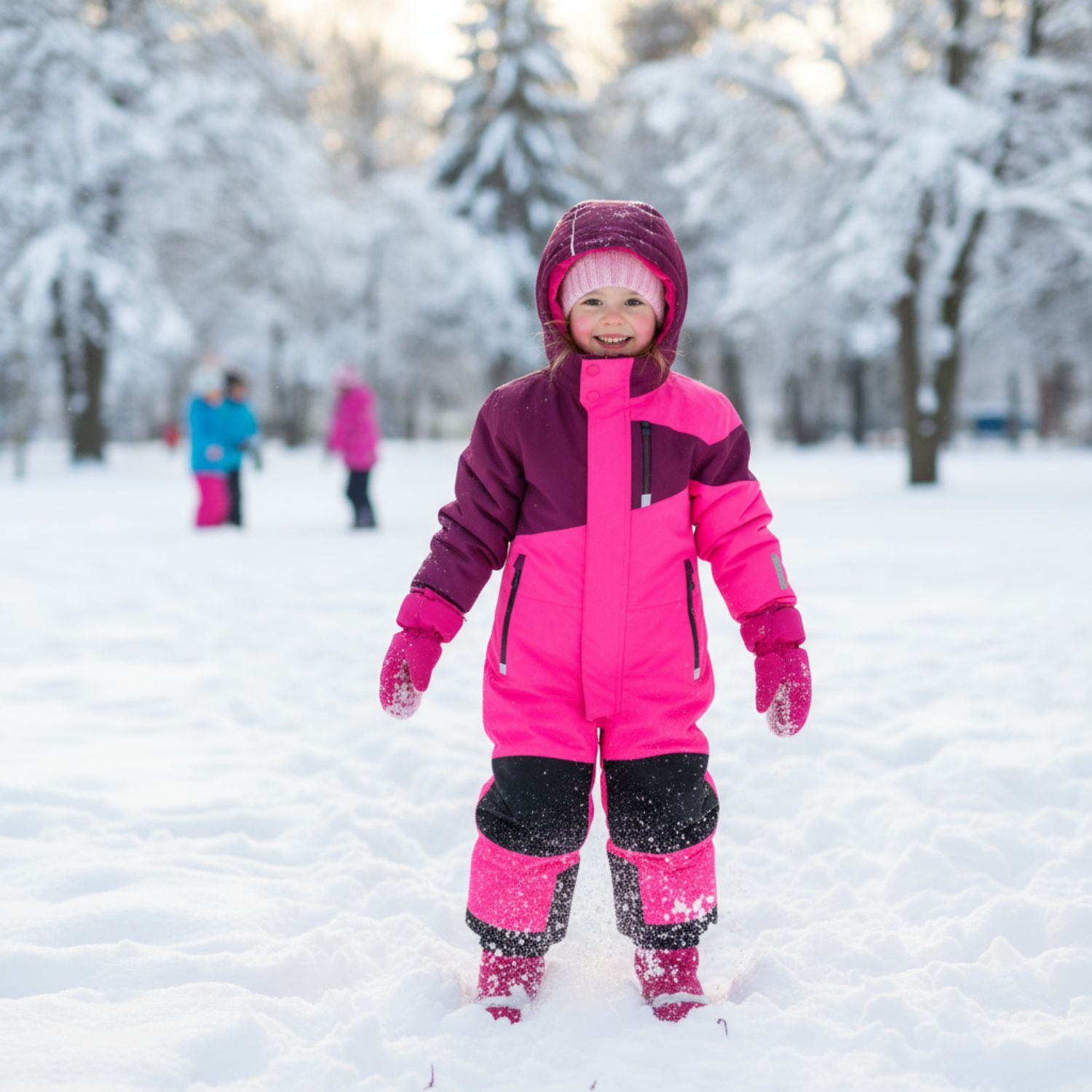 Mädchen Skianzug Einteiler 128 Pink Lila wasserfest killtec® - Skioveral Schneeanzug