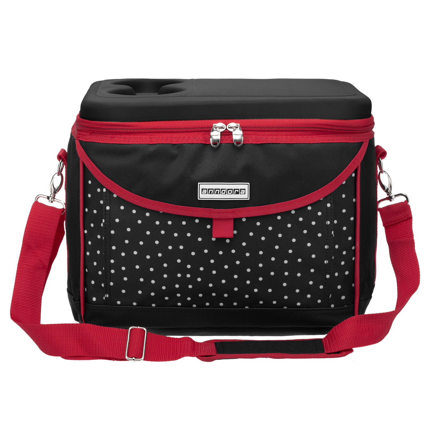 Kühlbox Kühltasche Isobag schwarz weiß 35 x 24 x 27 cm- Snövit