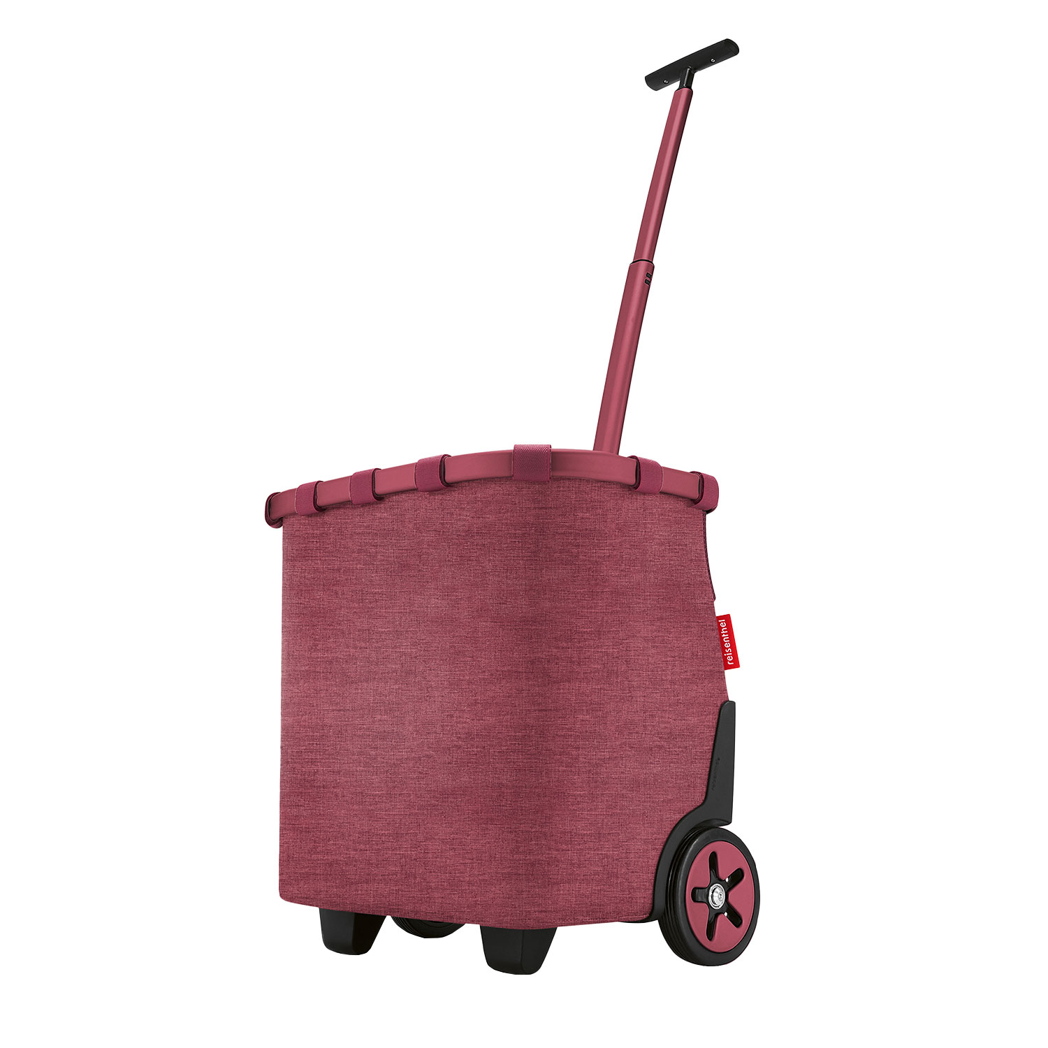 reisenthel Einkaufstrolley carrycruiser 40L twist maroon - burgundy rot - Teleskopgriff + 2 Räder