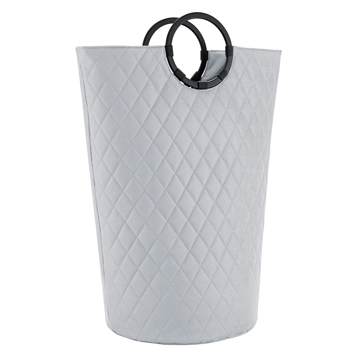 reisenthel loophome L grau abgesteppter Stoff - runde Henkel - Waeschekorb gross