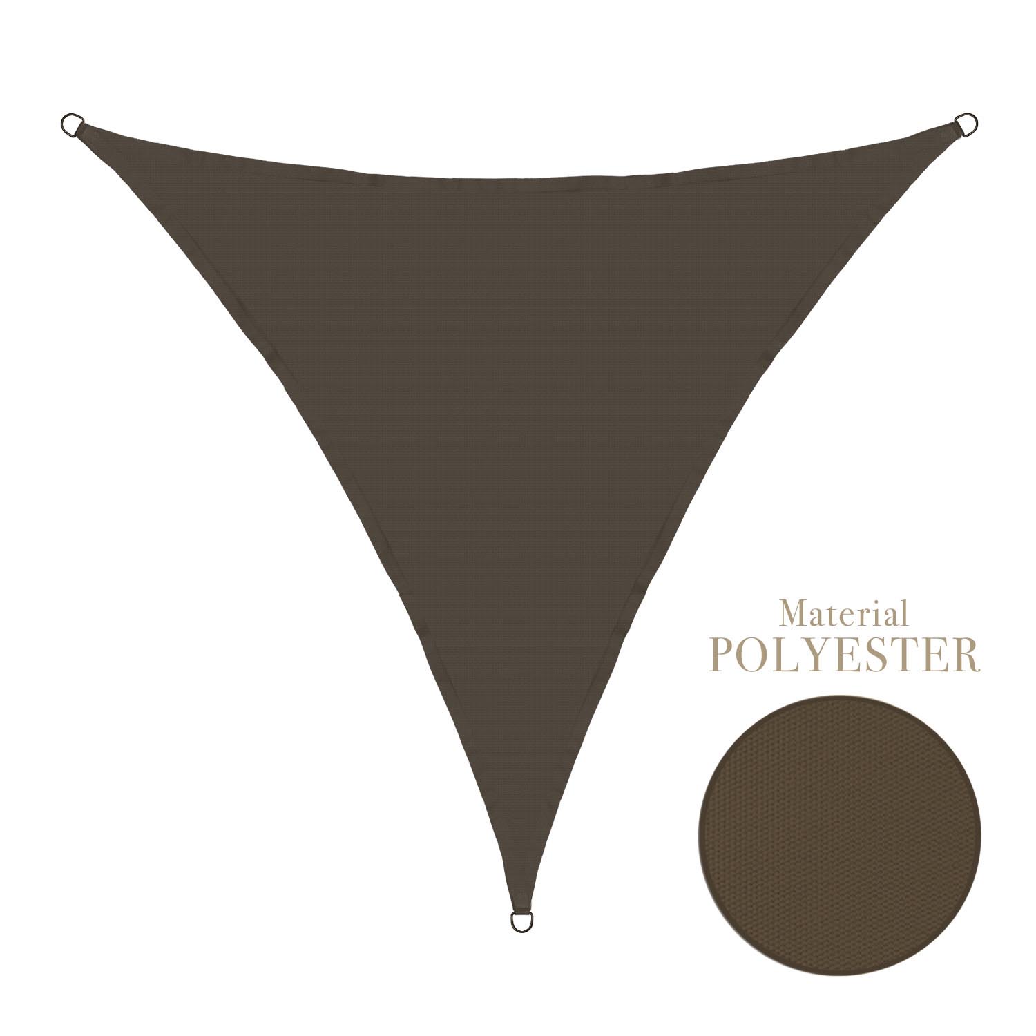 Sonnensegel 3x3x3m dreieckig - anthrazit