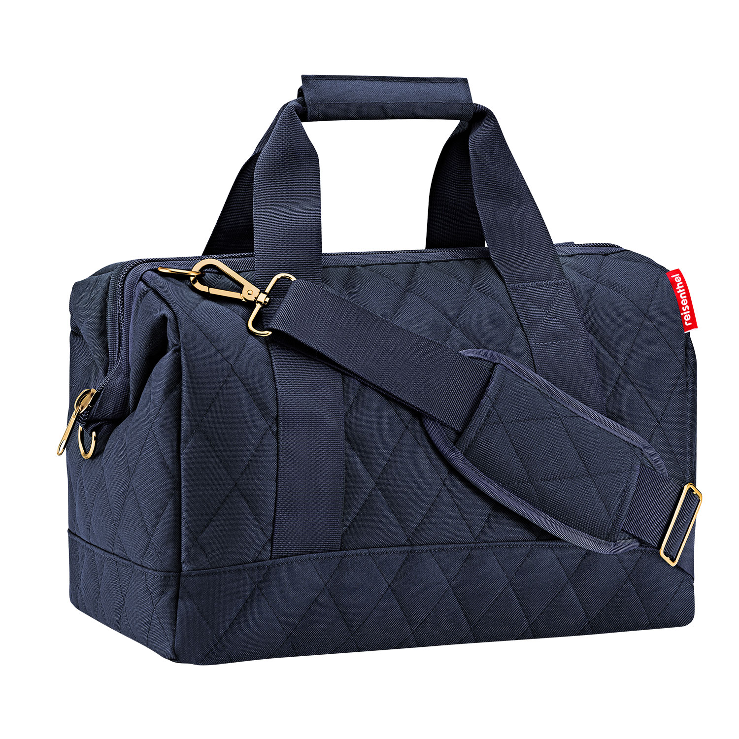 Reisetasche von Reisenthel allrounder - Die Umhängetasche in Steppoptik blau- Yogatasche